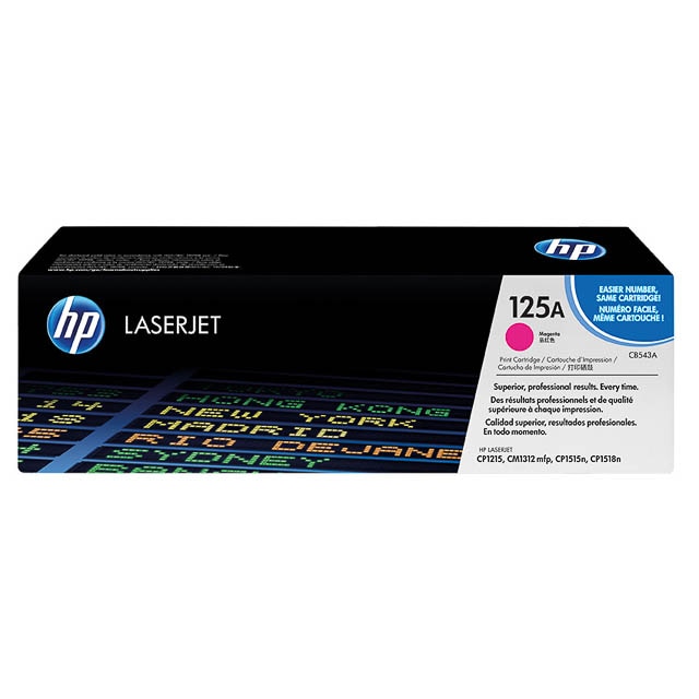 HP CB543A Magenta Cartucho de Toner Original - 125A
