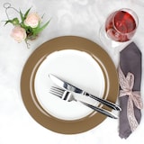 thumbnail of Ritzenhoff 6x Nougat Doppio Speiseteller Ø27cm Weiß-Braun Porzellan Essteller