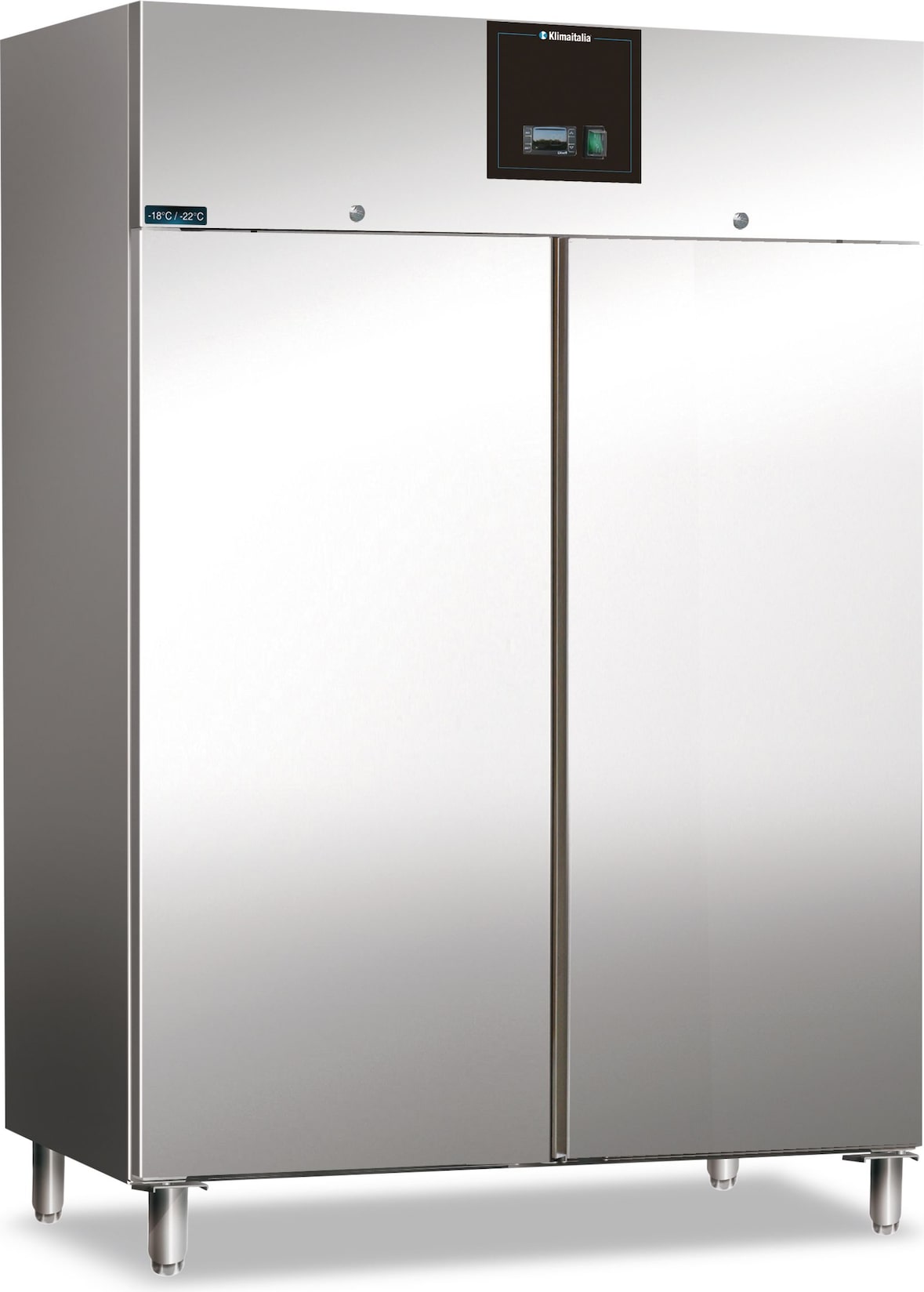 KLIMAITALIA Edelst.gefrier, 1400 Liter belüftet. Abtau auto. LED & Schloss. T° -22°C/-18°C. Dim. LxWxH 148x83x201 cm. AXF1500BT