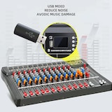 thumbnail of Table De Mixage Audio 12 Canaux Avec Alim 48V Bluetooth Et USB YONIS