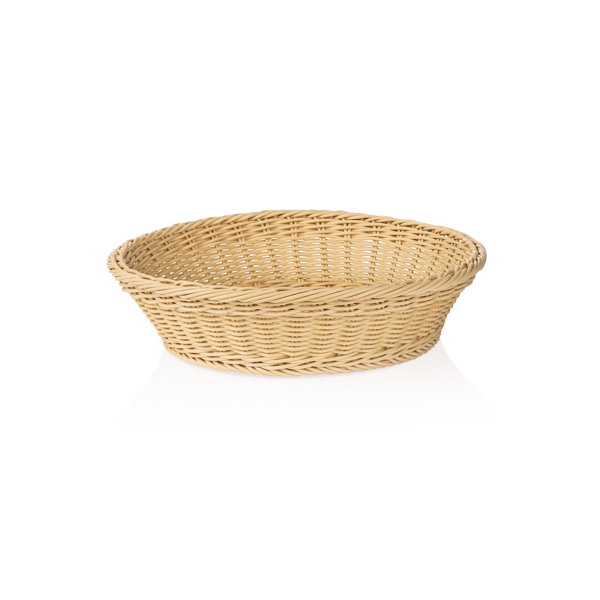 WAS Germany - Korb WEAVER PRO Systemkörbe, Ø 37 cm, Höhe 9 cm, hellbeige, Polypropylen