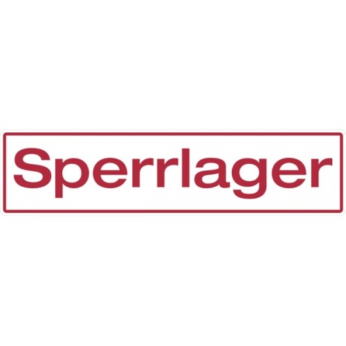 Hinweisschild, Sperrlager - 600 x 150 x 2 mm Aluverbund