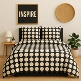 thumbnail of Benetton - Set 4 piezas Cama Doble (Funda Nórdica 220x220cm, Sábana Bajera 160x200cm y 2 Fundas de Almohada 50x85cm) 100% Algodón Negro