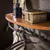 thumbnail of Portemanteau industriel en acacia massif naturel 16 patères Stefan