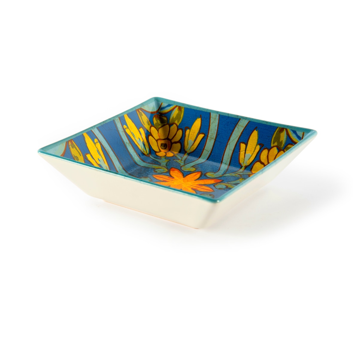 Excelsa Lot de 6 assiettes creuses Trinacria céramique 17,5x5 cm multicolore