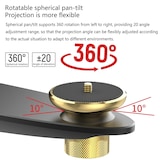 thumbnail of Support Mural Vidéoprojecteur Pliable Réglable En Alliage D'Aluminium Argenté Argent YONIS