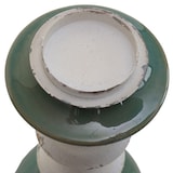 thumbnail of Set de 2 portavelas HWC-N36, portavelas pilar vela, metal cerámica vintage de aspecto desgastado altura 25cm