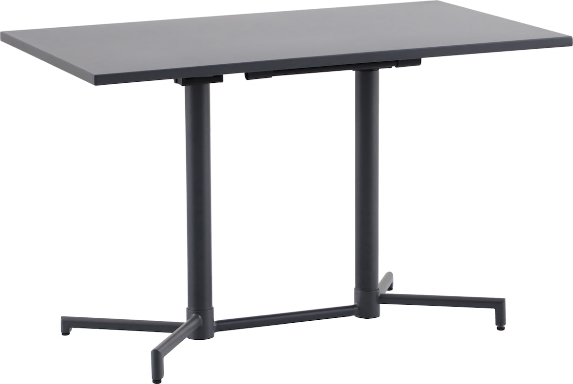 METRO PROFESSIONAL Tavolo da bistrot pieghevole Aveiro, acciaio, 120 x 70 cm, rettangolare, grigio scuro
