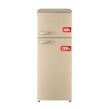 thumbnail of EVVO Frigorífico 2 puertas F45 Retro Beige, refrigerador 170 litros, congelador 45 litros, diseño vintage