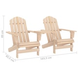 thumbnail of Garten-Adirondack-Stühle mit Teetisch Massivholz Tanne| vidaXL : Farbe - Natur