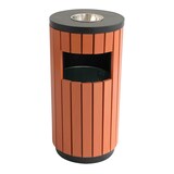 thumbnail of Papelera de exterior con cenicero - 29 L