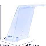 thumbnail of Uniprodo Schwalldusche - 45 cm - LED-Beleuchtung - Blau / Weiß