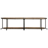 thumbnail of Helloshop26 - TV-Ständer im Industriedesign mit großem Stauraum 160 x 42 x 40 cm Massivholz braun 02_0057615