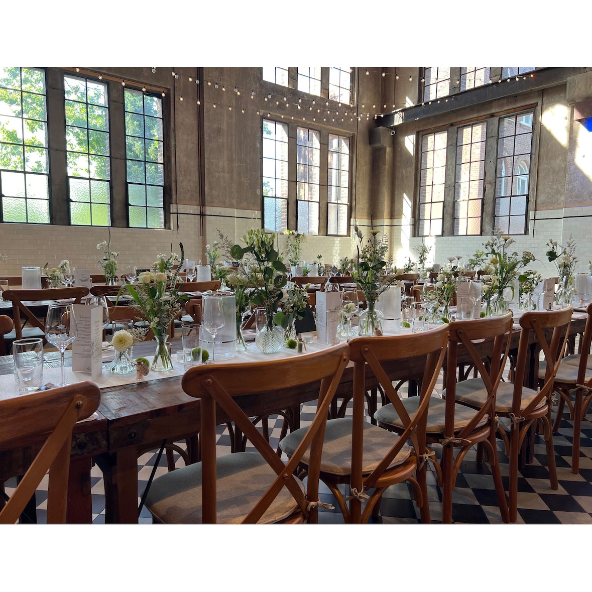 Crossback Stapelstuhl massivholz, Hell, 48x47x88cm (BxTxH), 50100L