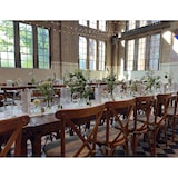 thumbnail of Crossback Stapelstuhl massivholz, Hell, 48x47x88cm (BxTxH), 50100L