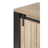 thumbnail of Matelpro - Buffet/bahut industriel 220 cm chêne/noir Simeo - Moderne & Design -Chêne/noir -  -Types de portes: Coulissantes