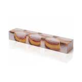 thumbnail of Berliner Box Krapfen Karton 1-teilig 600 × 110 × 80 mm – lebensmittelecht, robust, 115 Stück