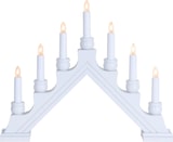 thumbnail of Lichterbogen Schwibbogen Weihnachtsleuchter 7-flammig Schalter weiß