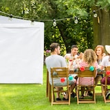 thumbnail of Relaxdays Seitenteile für Pavillon, 2er Set, 3x2 m, wasserdicht, ohne Fenster, Klettverschluss, PE Seitenwand, weiß