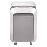 thumbnail of Fellowes Distruggidocumenti a microframmento LX211, 15 fogli, per piccolo ufficio, cestino 23L, Intellibar e Safesense, sicurezza P-5, bianco, 5050301