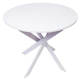 thumbnail of Tavolo rotondo ZEN, 90 x 90 x 77 cm, Capacità per 4 persone, Colore bianco opaco, Gambe in metallo laccato bianco opaco _ ZENIIBLBL