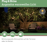 thumbnail of Paulmann Plug & Shine LED Lichterkette Warmweiß   IP44 3000K 7x0,2W   Weiß 94165