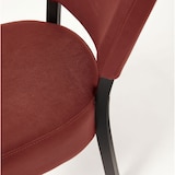 thumbnail of METRO PROFESSIONAL Gestoffeerde restaurantstoel Jack, set van 2, beukenhout/kunstleer, rood