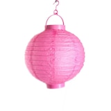 thumbnail of LED Lampion kaltweiße LED D: 20cm Kugel Laterne Partylampion pink