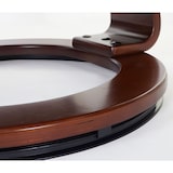 thumbnail of MCA Relaxsessel Calgary XXL, TV-Sessel Hocker, Echtleder 180kg belastbar ~ schwarz, Walnuss-Optik