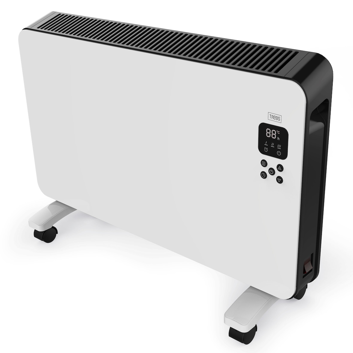 Trebs 99402 - Mobile Konvektor-Heizung mit Rollen - Weiß