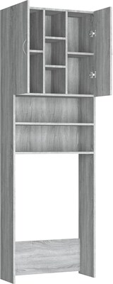 thumbnail of vidaXL Waschmaschinenschrank Grau Sonoma 64x25,5x190 cm