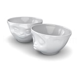thumbnail of TV Tasse Schälchen-Set 22 Küssend und Grinsend mittel weiß