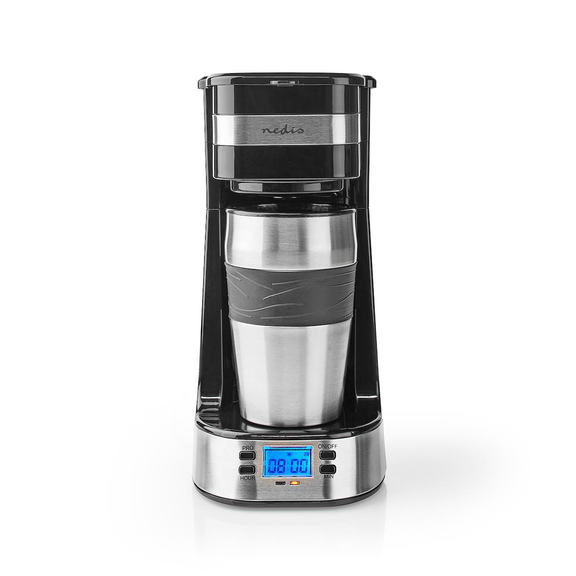 Machine à Café Capacité 0.4l 750w Minuteur Noir Usage Non Intensif Nedis