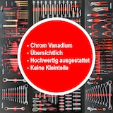 thumbnail of Mephisto Werkzeugwagen Werkstattwagen mit Edelstahlablage und 8 von 8 Schubladen mit Chrom-Vanadium Werkzeug in Soft Inlays mit Carbonoptik