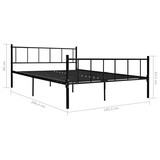 thumbnail of vidaXL Bedframe metaal zwart 180x200 cm