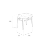 thumbnail of Angel Cerdá  Banco descalço com assento estofado  5027C