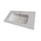 thumbnail of AQA Design Composizione da bagno in MDF 4 pezzi VENERE rovere rio cm. L.101 P.46,5 H.190 MPVE10-RR