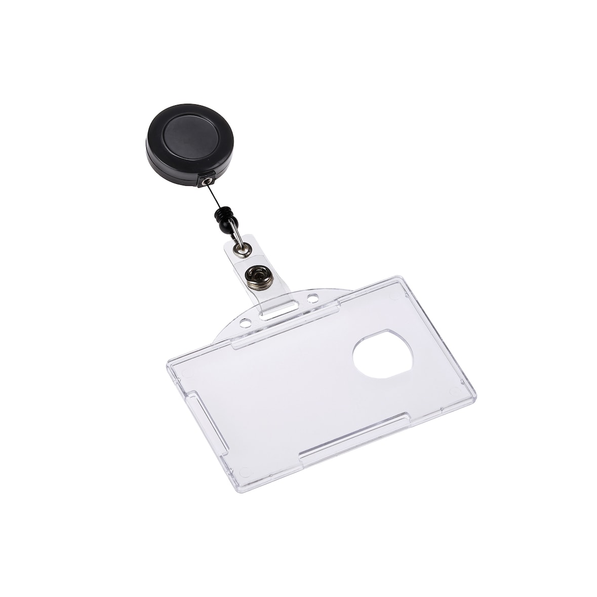 Porte-badge de sécurite Europel ouvert 54x85mm avec enrouleur 10 pièces, 121288