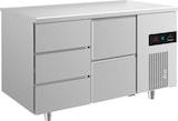 thumbnail of A&S Kühltisch -2 bis +8°C 1400x700x850mm mit 1x zwei Schubladen und 1x drei Schubladen