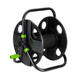 thumbnail of Relaxdays Schlauchtrommel, für 30 m 1/2" Schlauch, Stahl, Kunststoff, Schlauchhalter, HBT: 38 x 42 x 31 cm, schwarz/grün