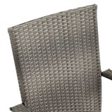 thumbnail of Juego de comedor para jardín 3 piezas gris