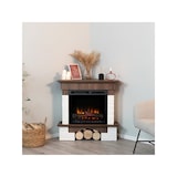 thumbnail of PORTO - Caminetto Elettrico Angolare A Libera Installazione - Rovere - 23" - 91 x 89 x 76,5