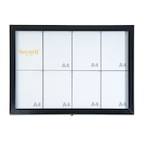 thumbnail of Securit® Expositor de Menu LED A4 "Black Star XXL" - Aço preto lacado - 8 faces