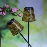 thumbnail of LED Solar Gartenleuchten Blumenmuster Gartenstecker H: 58cm 2er Set
