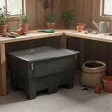 thumbnail of Coffre de rangement 300l avec grenouillères - plast'up rotomoulage - GRIS