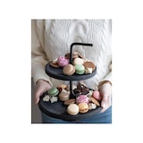 thumbnail of XEMM Etagere - Mango hout - 2 laags - ∅26 x 28 cm - Zwart