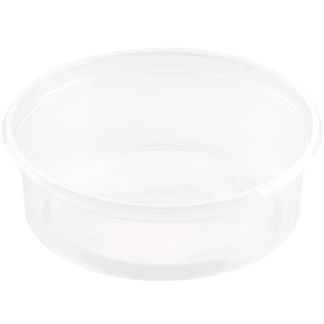 1000x DUNI Delipack rund 125 ml Transparent ungeteilt