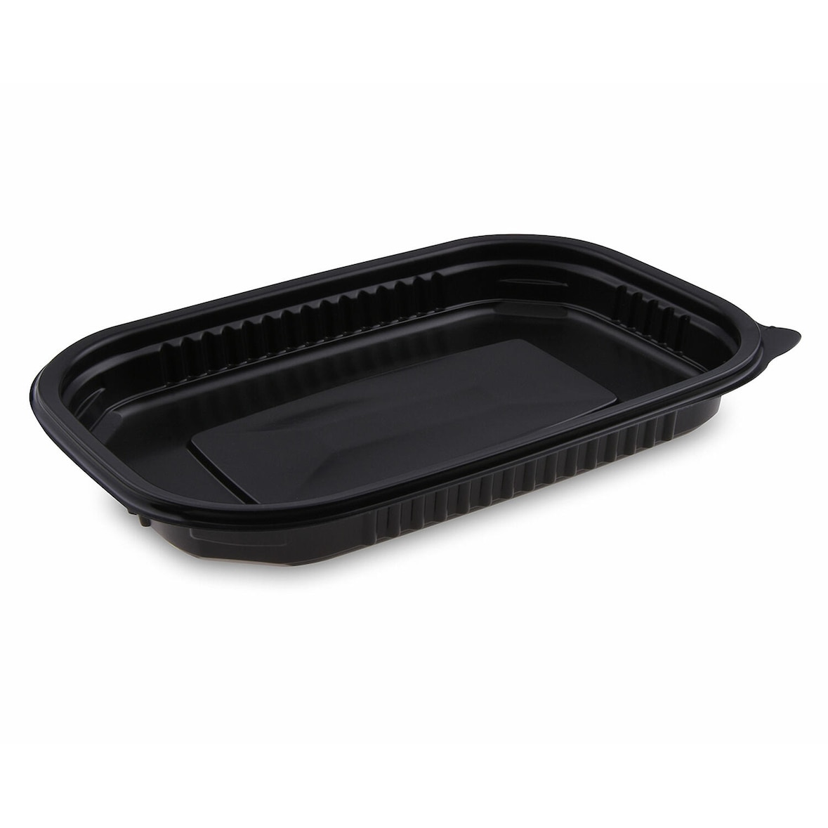 50x Mikrowellenschalen schwarz 'M' 650 ml - 22x15x 2,5 cm