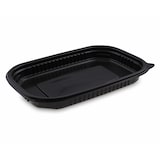 thumbnail of 50x Mikrowellenschalen schwarz 'M' 650 ml - 22x15x 2,5 cm