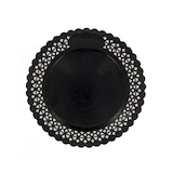 thumbnail of MONOUSO - Pappteller Spitzenpapiere Rund Schwarz 25 cm (10 Stück)